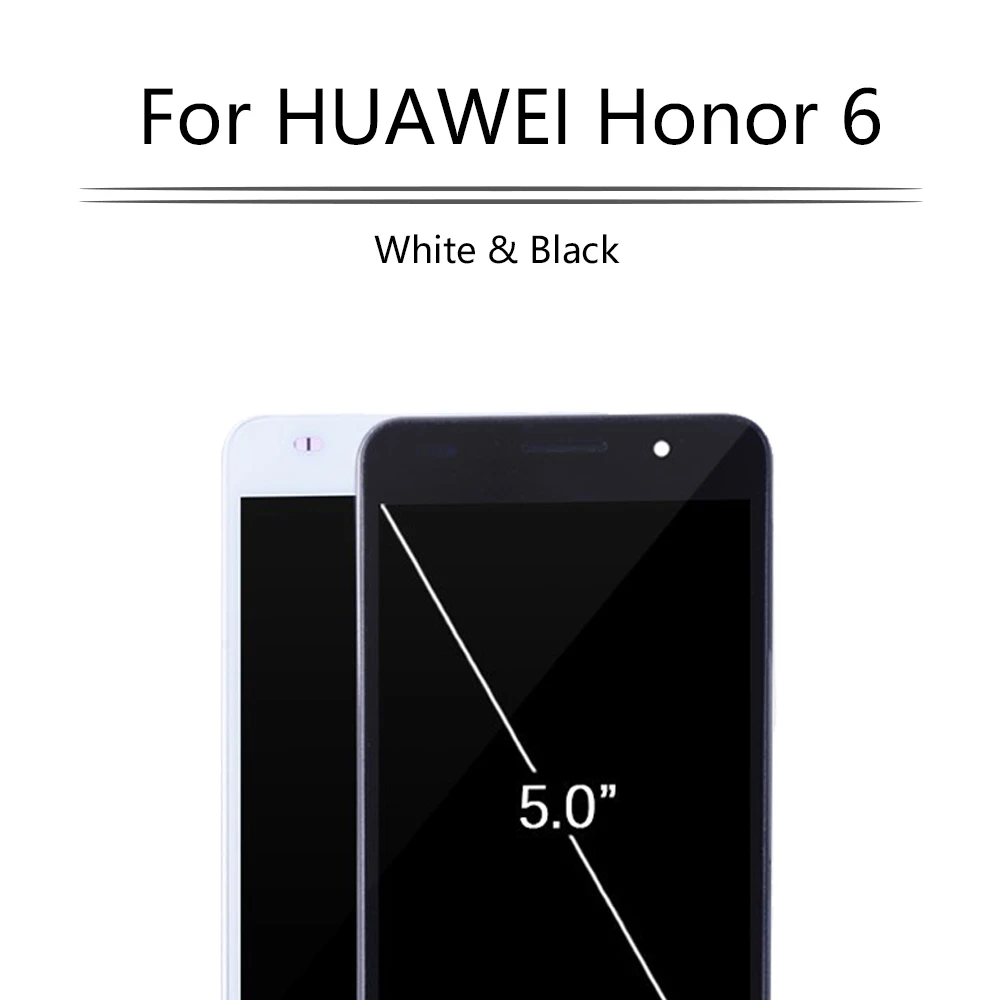 

Original 5.0'' Display For HUAWEI Honor 6 LCD Touch Screen Frame Digitizer For HUAWEI Honor6 Display H60-L02 H60-L12 H60-L04