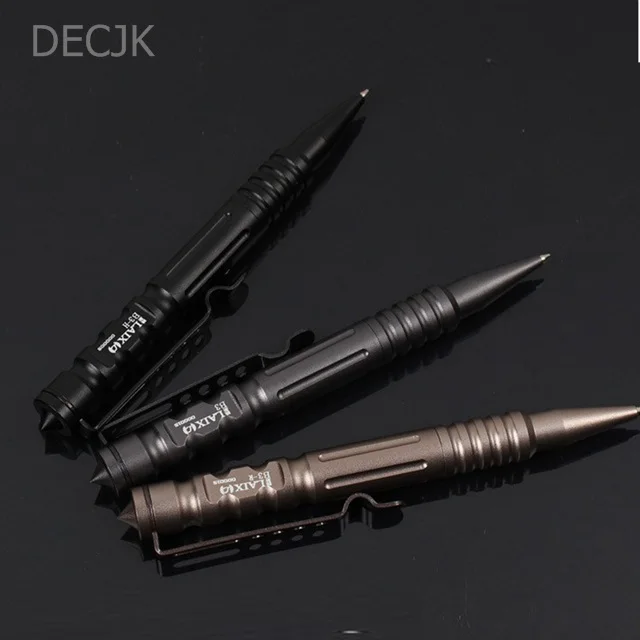 Outdoor Self Defence Tactical Pen EDC Multi Tool Tungsten Steel Glass Breaker Knife Blade
