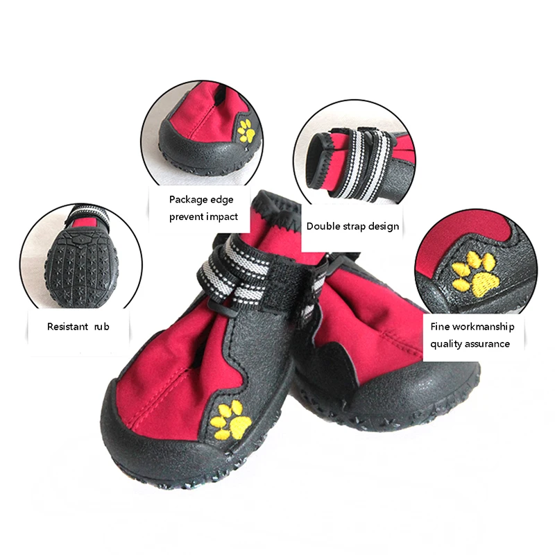 Sport Dog Shoes For Large Dogs Pet Outdoor Rain Boots Non Slip Puppy Running Sneakers Waterpoof Boots Pet Accessories 38S1