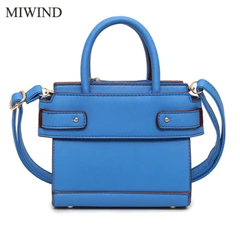 

2017 MIWIND Free Shipping Fashion Lady Shoulder Bag High Quality PU Leather Women Handbag Satchels Bag WU726016