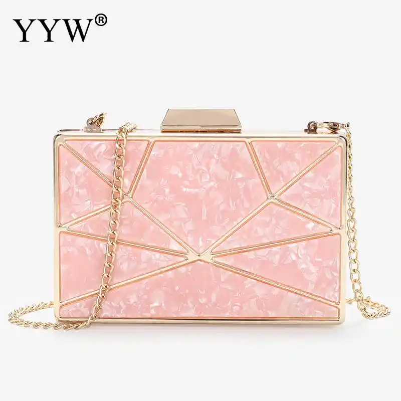 womens pink clutch bags
