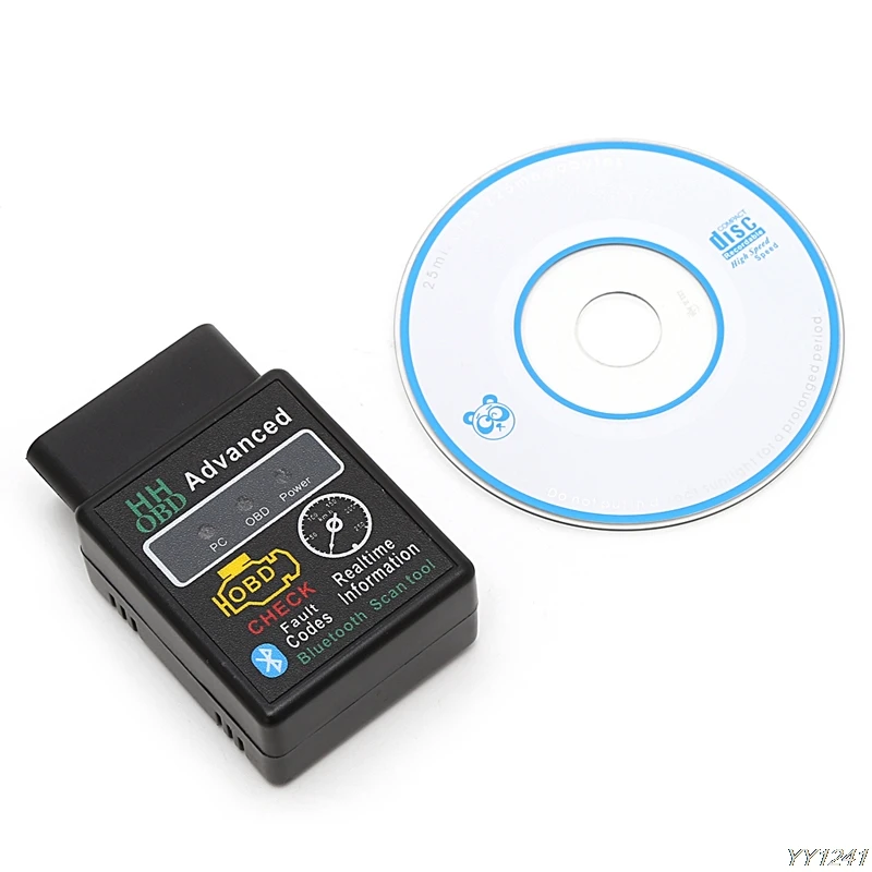 Автомобильный диагностический интерфейс ELM327 V2.1 OBD 2 с Bluetooth для автомобиля сканер