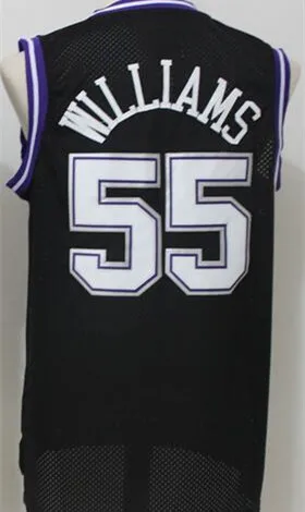 

Men's #4 Chris Webber 55 Jason Williams Top quality Retro Throwback Stitched Basketball Jersey Embroidery US Size XXS-XXL