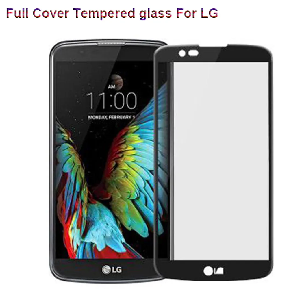 

2.5D 9H Full Cover Screen Protector For LG G6 K10 K8 2017 Toughened Tempered Glass Protective Glass For V30 Explsion Proof Film
