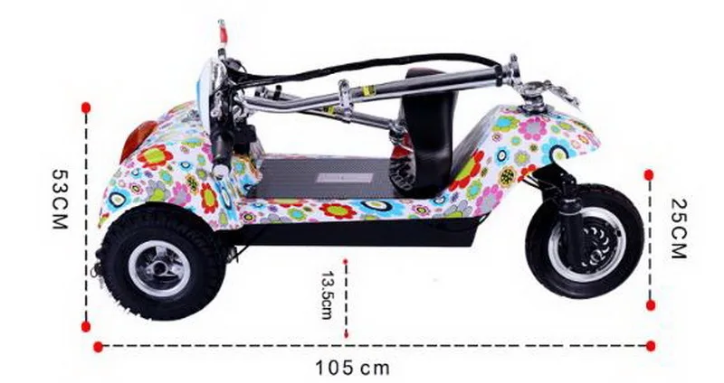 Sale 261005/Adult mini folding electric scooter / ladies battery car / two wheel scooter/Anti-skid handle/Mini electric car / 12