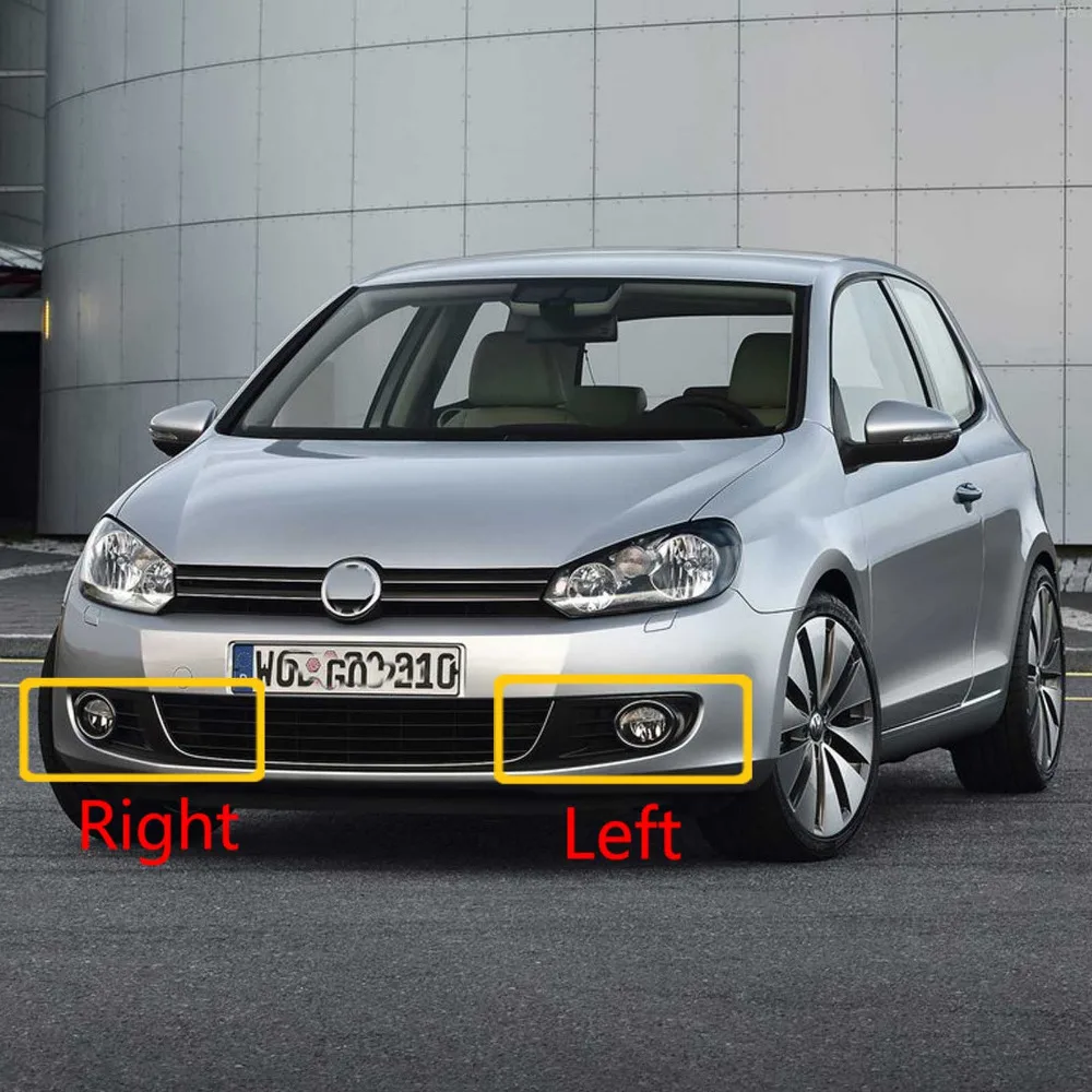 Светодиодный для VW Golf 6 MK6 2009 2010 2011 2012 2013 Golf 6 Кабриолет 2012- спереди светодиодный туман светильник колпак противотуманных фар жгута проводов