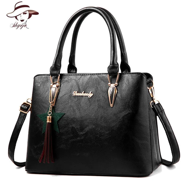 0 : Buy hotsale new 2018 female leather handbag women handbag tote vintage bag ...