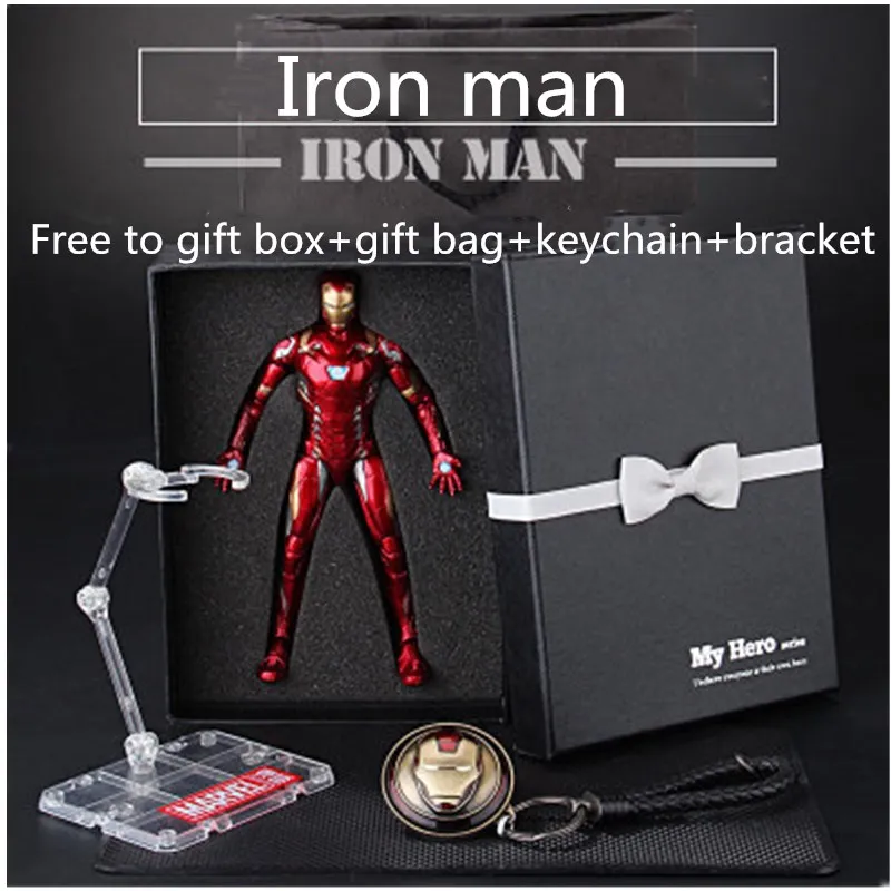 

Avengers Infinity War Iron Man Spider Man Captain America Panther Toy PVC Action Figures Collection Model Toys For kids Gift