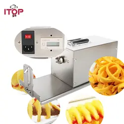 ITOP коммерческий Электрический картофельный Твистер Торнадо резальщик машина Автоматическая Высокое качество нож для спиральной нарезки