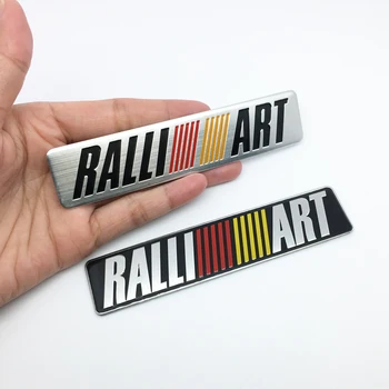 

FTDF 3D Car Styling Ralliart Aluminum Emblem Sticker For Mitsubishi Asx Lancer Pajero Outlander L200 Delica Eclipse Galant