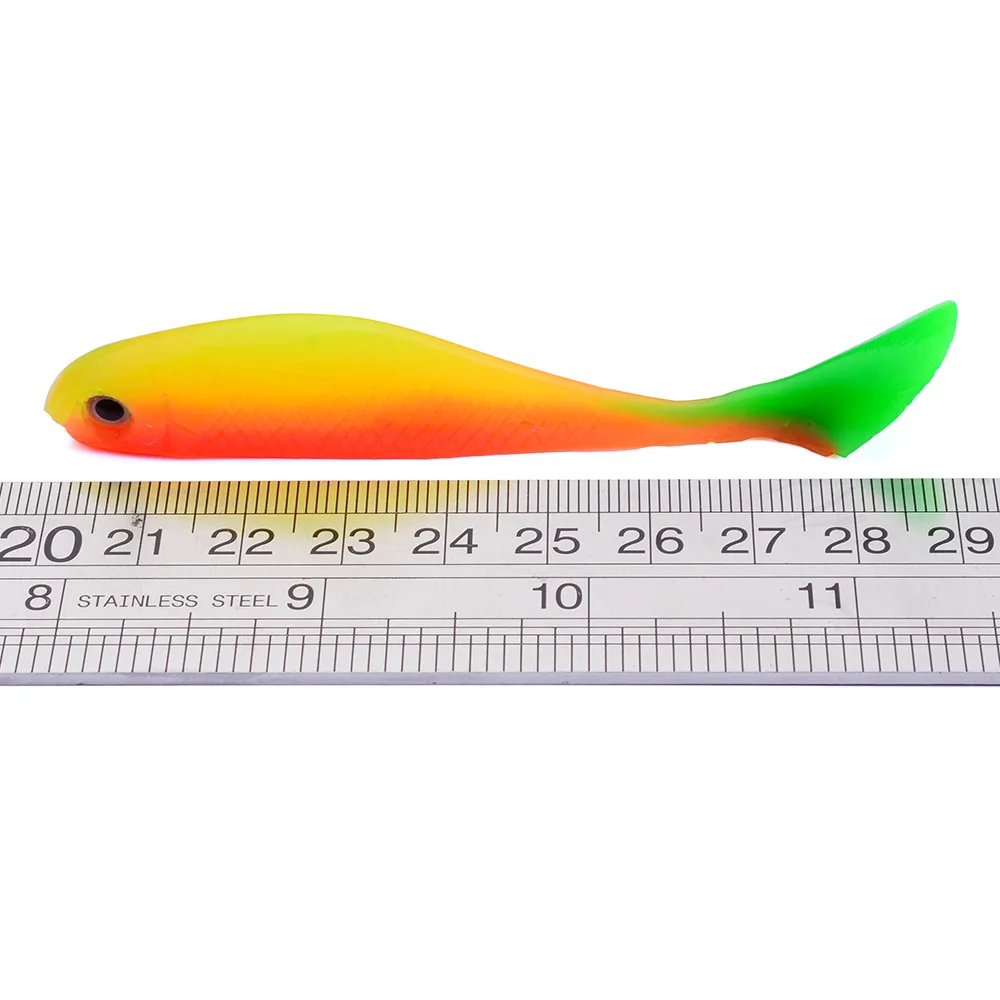 1 шт. 88 мм/5 г 4 цвета 3D глаз искусственные мягкие приманки рыболовные приманки, наживки, легкие блесны для плавания силиконовые приманки для ловли карпа зимняя рыбалка