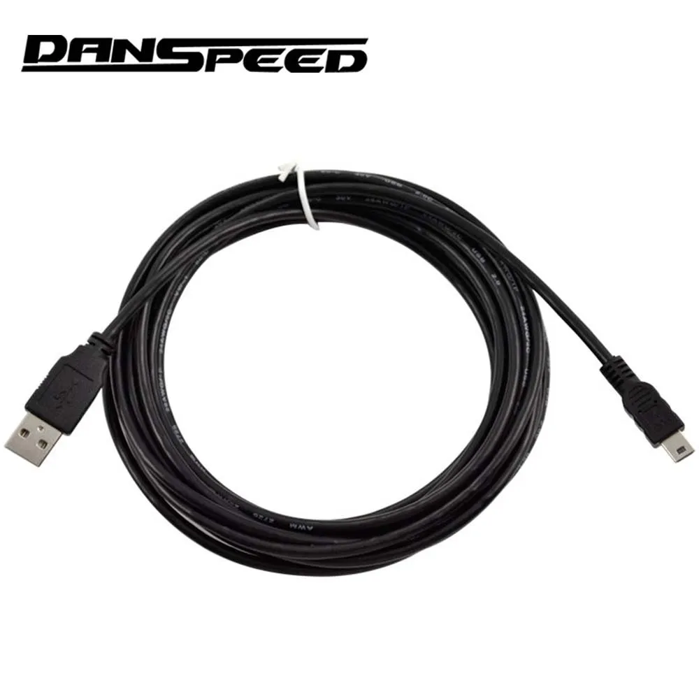 

DANSPEED Premium 15FT 4.5M USB 2.0 Type A Male to Mini B 5Pin Male Plug Leads Cable Data