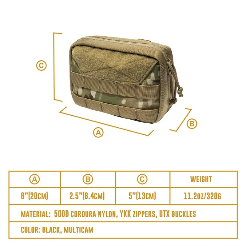 OneTigris военный Молл Admin Pouch Тактический Многофункциональный Медицинский Набор