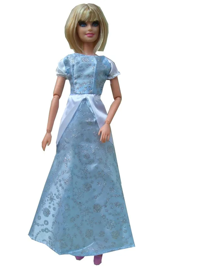 5 комплектов одежды Штаны или Белоснежка принц Анна Эльза Русалочка, Золушка комплект с платьем для куклы Барби одеваются