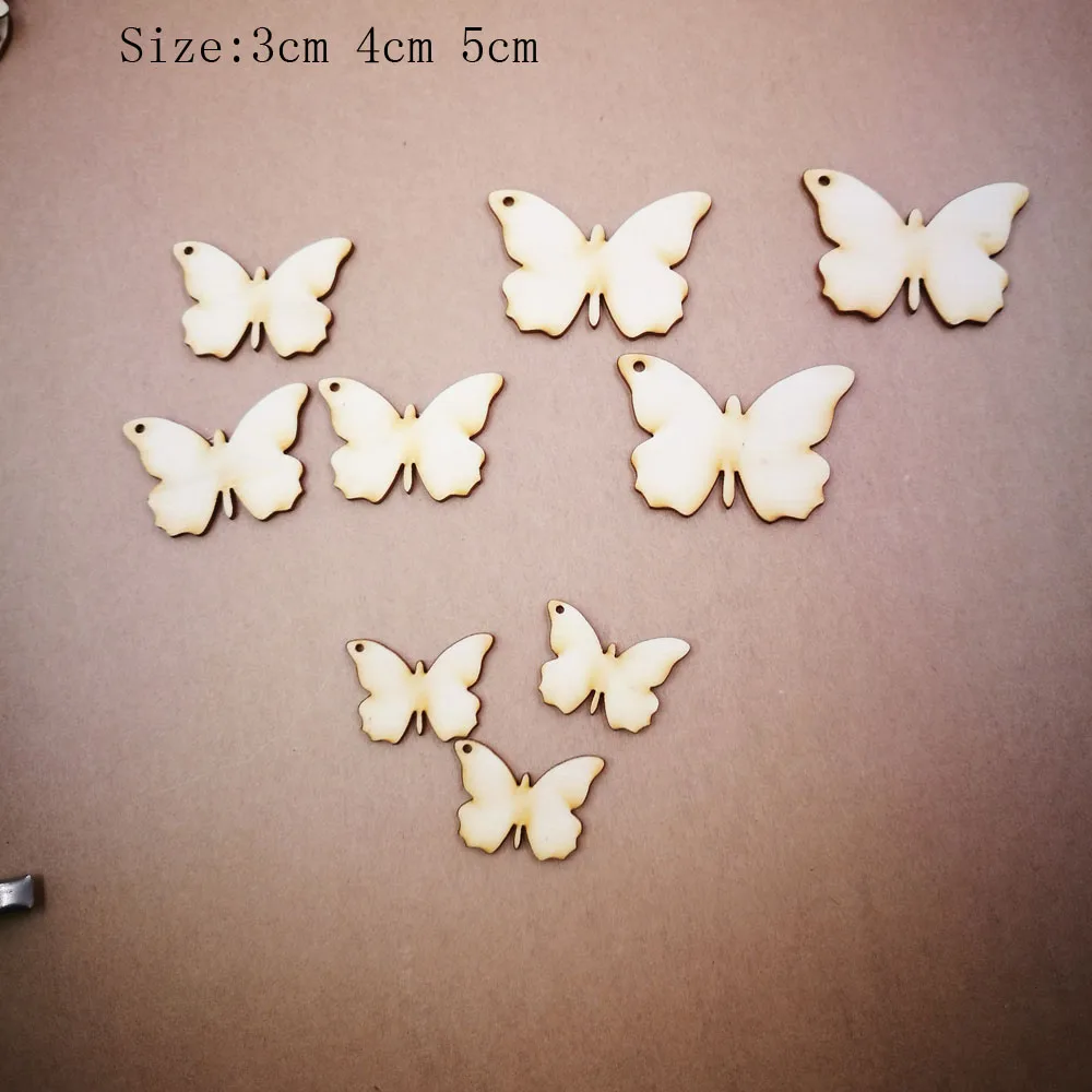 (100pcslot)Customized wedding wooden butterfly,Blank Unfinished wooden crafts bulk scrapbooking card making pegs wood butterfly4