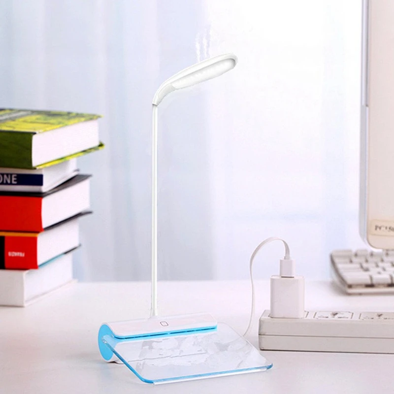Creative LED Table with Message Board Lamp Portable USB Eye Protect Desk Light for Study Work Reading Light 3 Modes Dimmable (12)