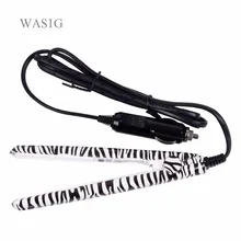 Профессиональный Красота выпрямитель для волос с индикатором светильник мини Титан Плойка для волос для автомобиля