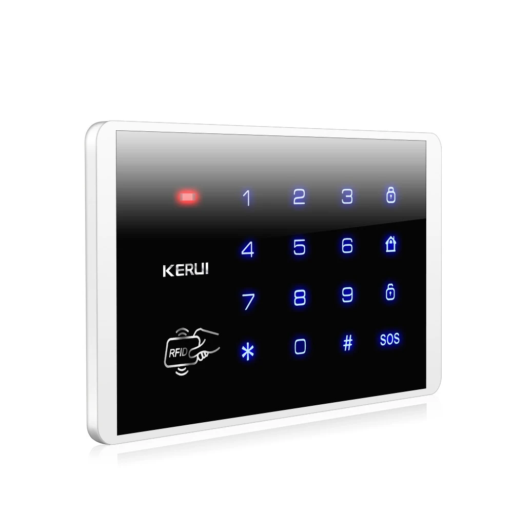 New&Hot!!KERUI K16 RFID Touch Keypad For Wireless PSTN GSM Alarm Systems Burglar Access Control System Wireless Password Keypad
