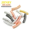 JHNBY-perles blanches, tubes d'espacement en cuivre de 27mm, breloques cylindriques, pour la fabrication de bracelets et de bijoux, bricolage ► Photo 1/5