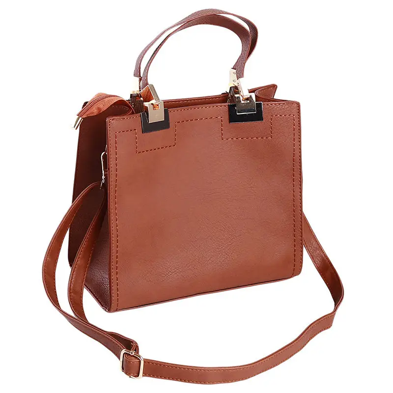 Женские сумки, модная сумка-мессенджер, винтажный корейский стиль, скраб, сумка, простой тренд, украшение в виде шарика, флип, сумка на одно плечо - Цвет: brown