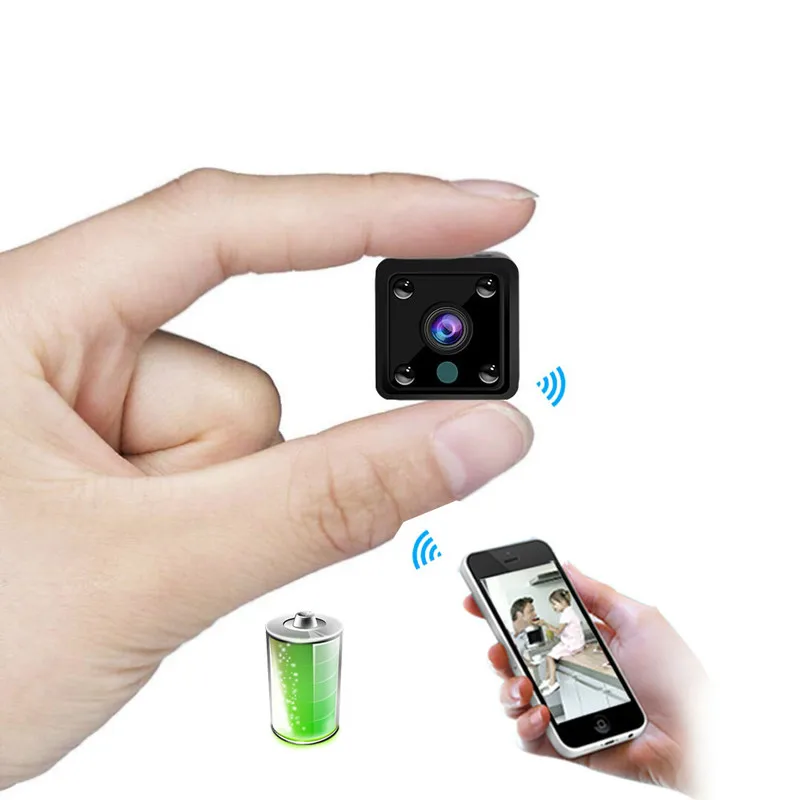 

LSmart Mini Battery WiFi Camera Wireless IP Camera Night Vision Motion Detect Mini Camcorder Built-in Battery