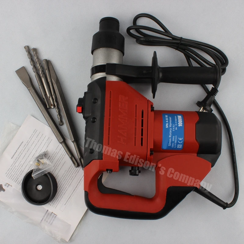 

1000W 220V Multifunctional electric tool speed regulation electric hammer three function electric tools electric pick drill