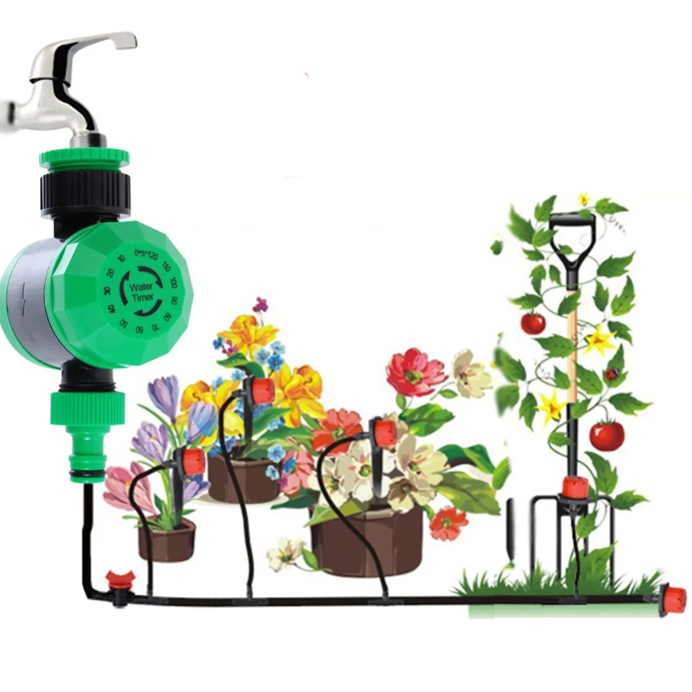 

2 Hours Automatic Watering Electronic Water Timer Garden Irrigation Controller Watering Garden Irrigation Plant Watering System