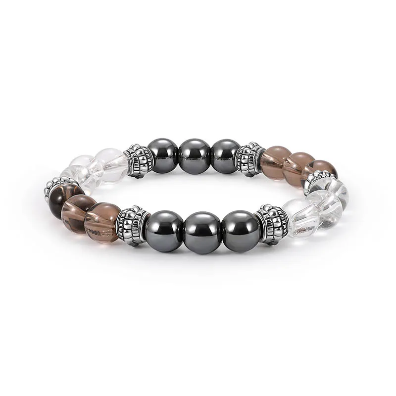Unisex Magnetic Therapy Slimming Bracelet Black Round Stone Weight Loss Bracelet Fat Burner Anti Cellulite Slimming Products
