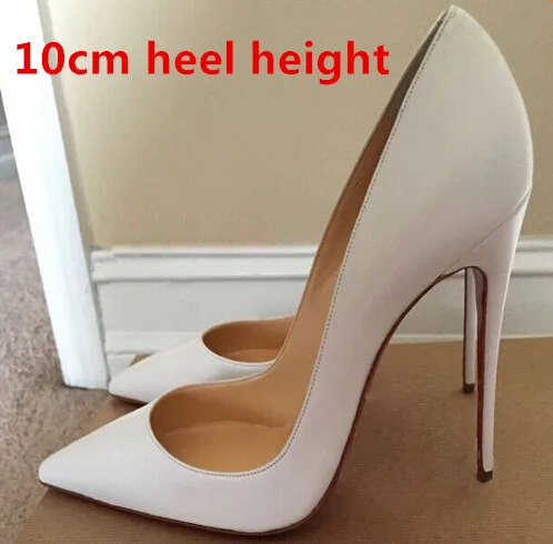 nude shoes with red sole