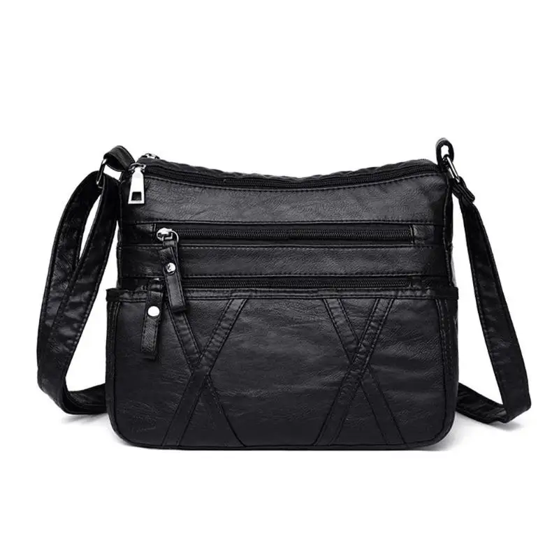

Solid Color Shoulder Messenger Handbags Phone Money Pouch Casual Women PU Leather Small Crossbody Bags 2019 Hot Selling
