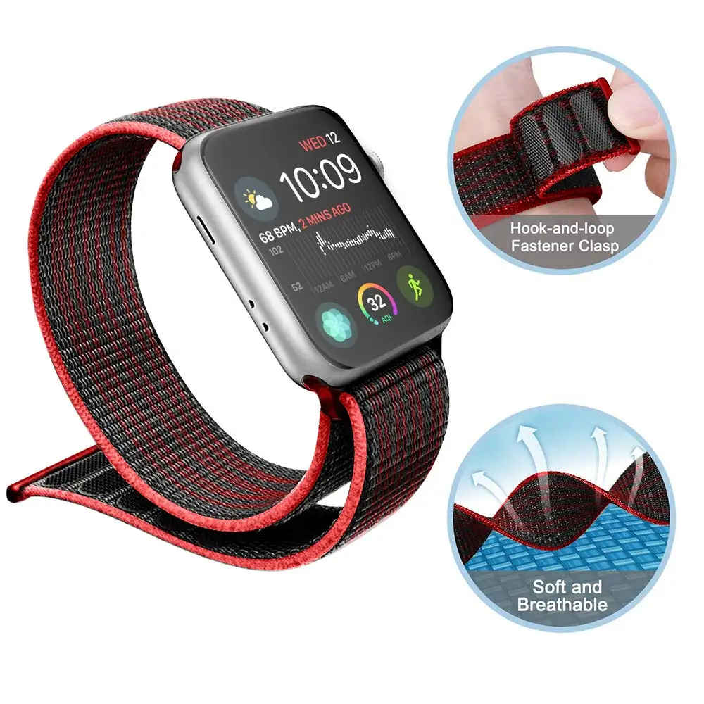 Velcro Sport Loop strap For Apple Watch band 4 3 iwatch band 44mm 40mm correa apple watch 4 bracelet watch 42mm 38mm Accessorie Velcro Sport Loop strap For Apple Watch band 4 3 iwatch band 44mm 40mm correa apple watch 4 bracelet watch 42mm 38mm Accessorie