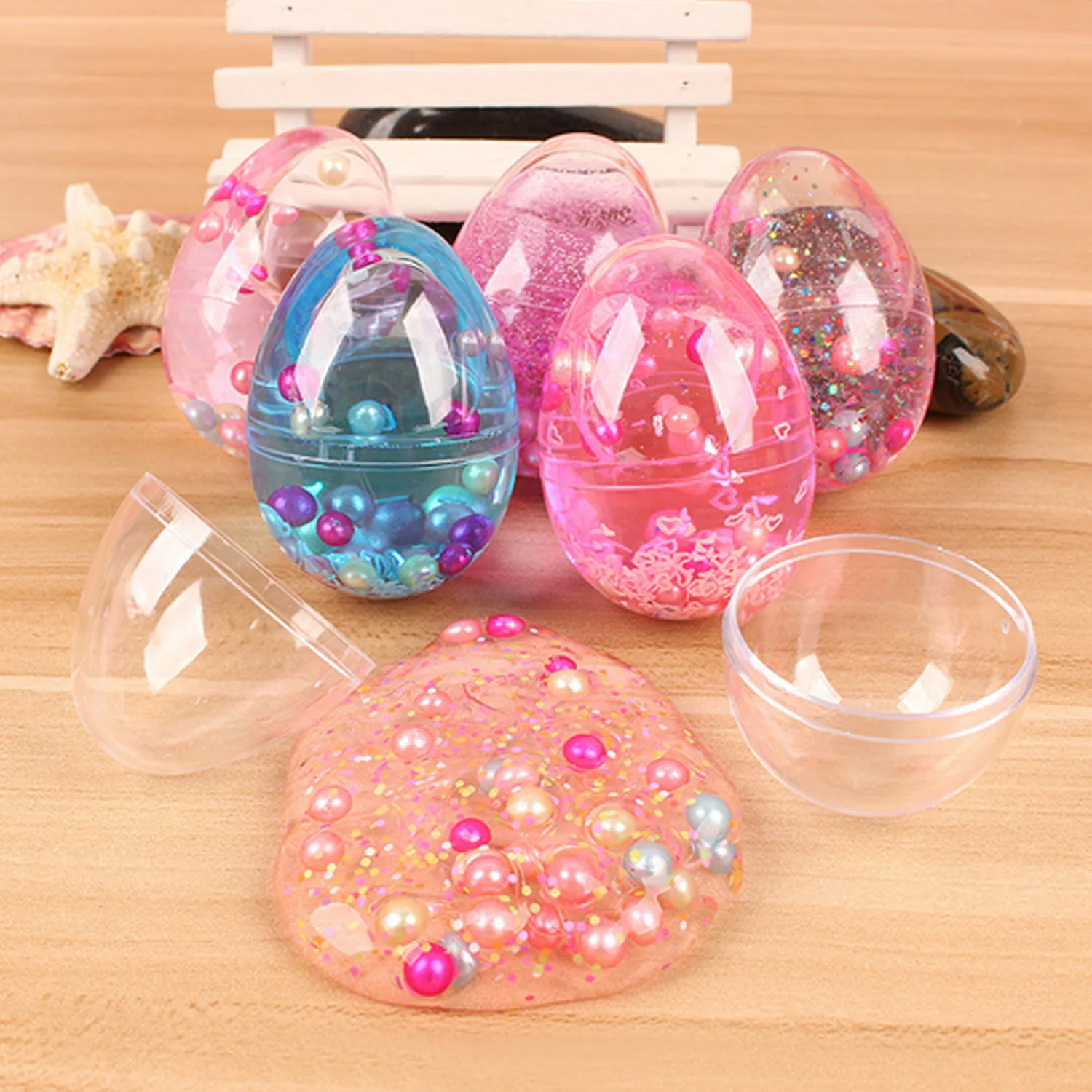 Aliexpress.com : Buy 6 Kids Soft Colored Non Toxic Crystal Egg Slime