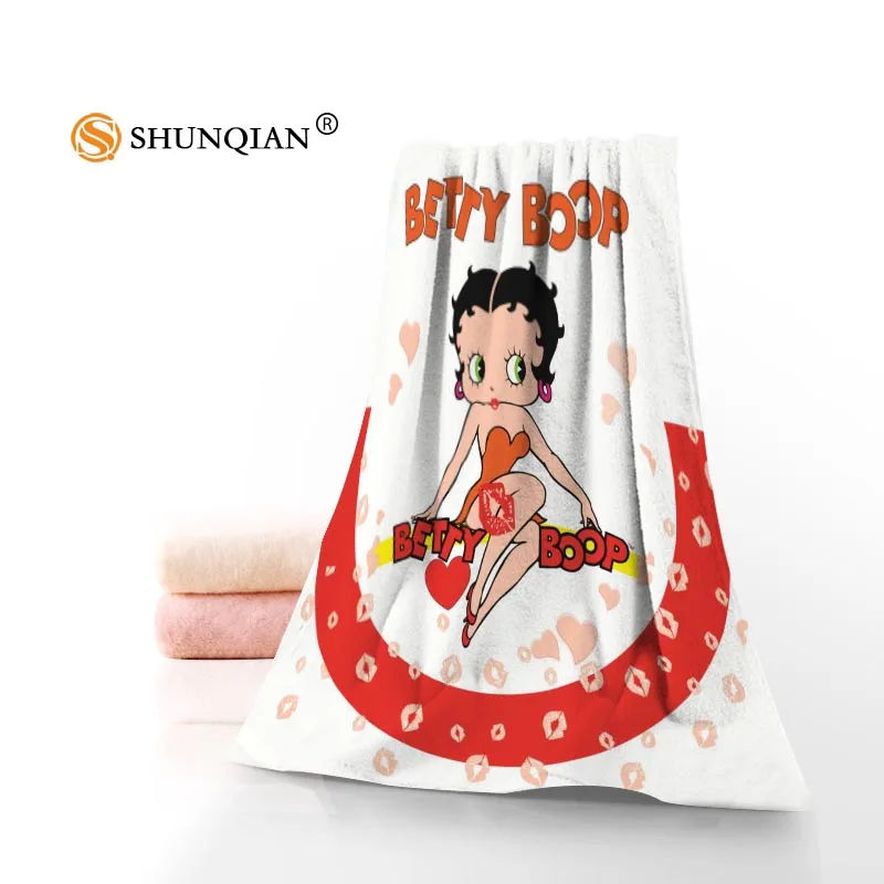 Betty Boop полотенце s банные полотенца из микрофибры Путешествия, пляж, лицо полотенце на заказ креативное полотенце Размер 35 X75cm, 70X140 cm A8.8 - Цвет: 5