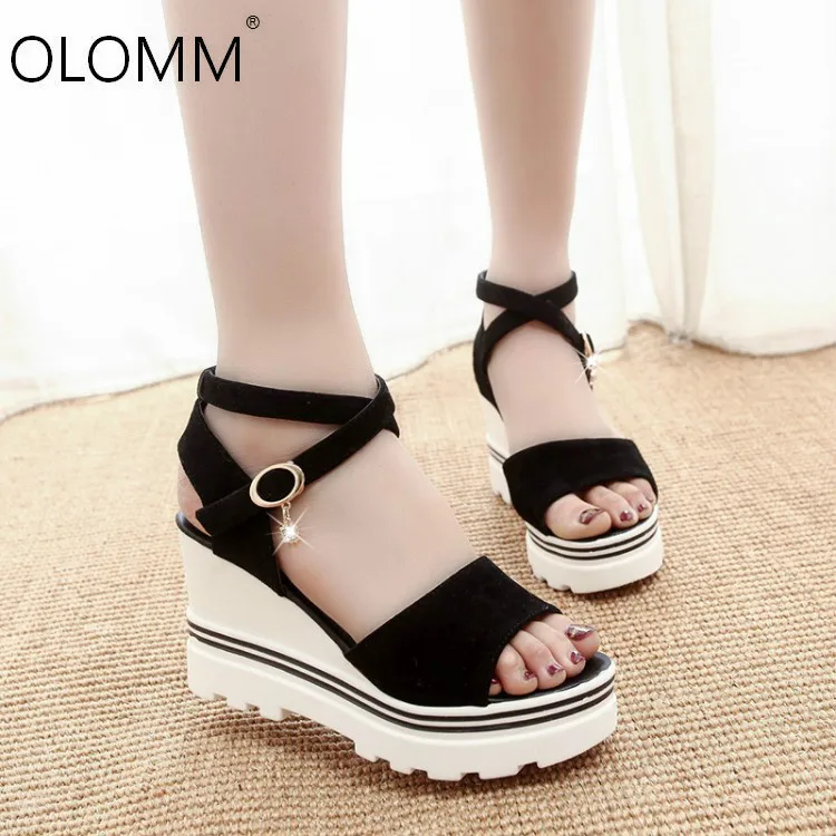 

Women's summer new wedge with women's shoes open toe workplace sandals luxury shoes women designers zapatos de mujer
