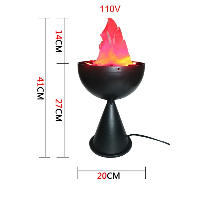 

110V Flame Lamp Wedding Party & Holiday Supplies Simulation Fire LED Light Halloween Props Lights Christmas Decoration For Home