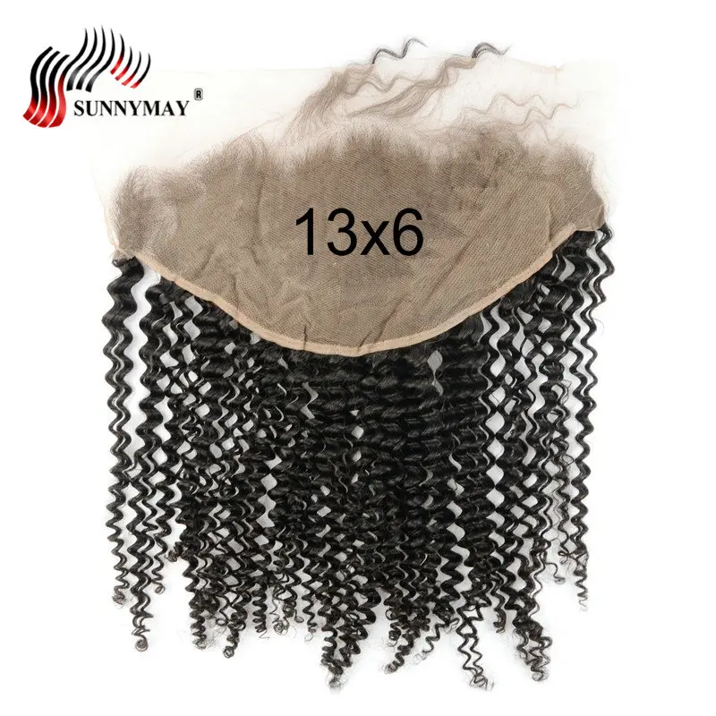 

Sunnymay Pre Plucked 13x6 Lace Frontal With Baby Hair Kinky Curly Brazilian Virgin Hair For Black Women