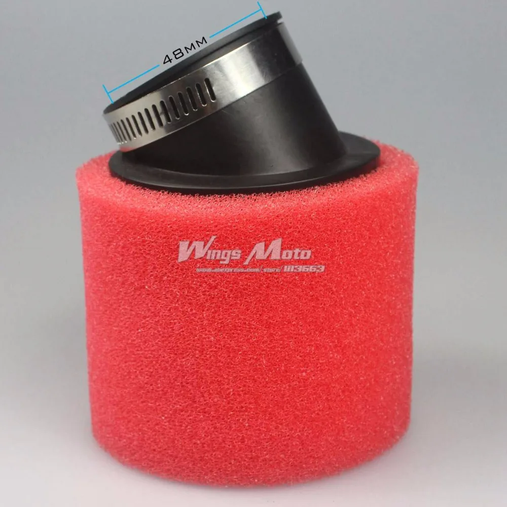 10pcs Wholesale 48mm Racing Foam Air Filter Clear for Honda Yamaha