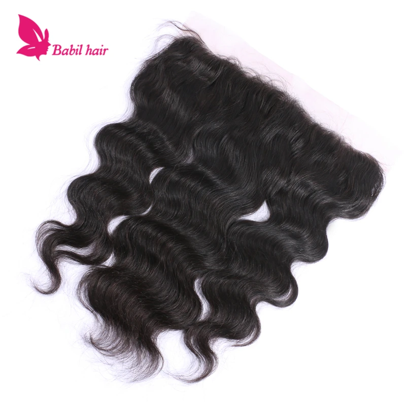 

7A Peruvian Hair Lace Frontal Closure 13x4 LaceFrontals Body Wave Human Hair Ear To Ear Lace Closure Bleached Knots