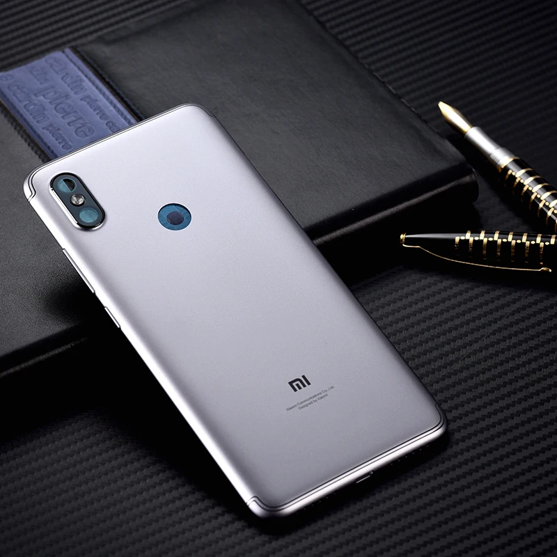 Redmi S2 чехол на заднюю часть батареи для Xiaomi Redmi S2 PC чехол запасные части кнопки громкости питания+ объектив камеры - Цвет: Серый