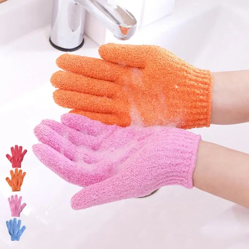 2PCS Colorful Bath Sponge Thickened Glove Bathing Cleaning Tool home