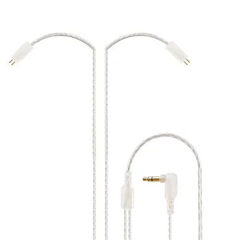 

AK KZ ZS3/ZS4/ZS5/ZS6 Plated Silver Cable 4 Cell Single Crystal Copper Earphone Upgrade Cable 0.75mm 2pin For KZ ZS7 ZSA ED16