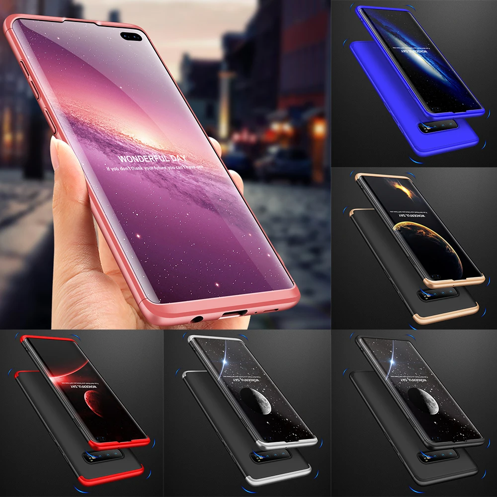 

360 full protection Anti-knock matte back phone case cover for Samsung S10E s10 S10plus S10+ Fundas