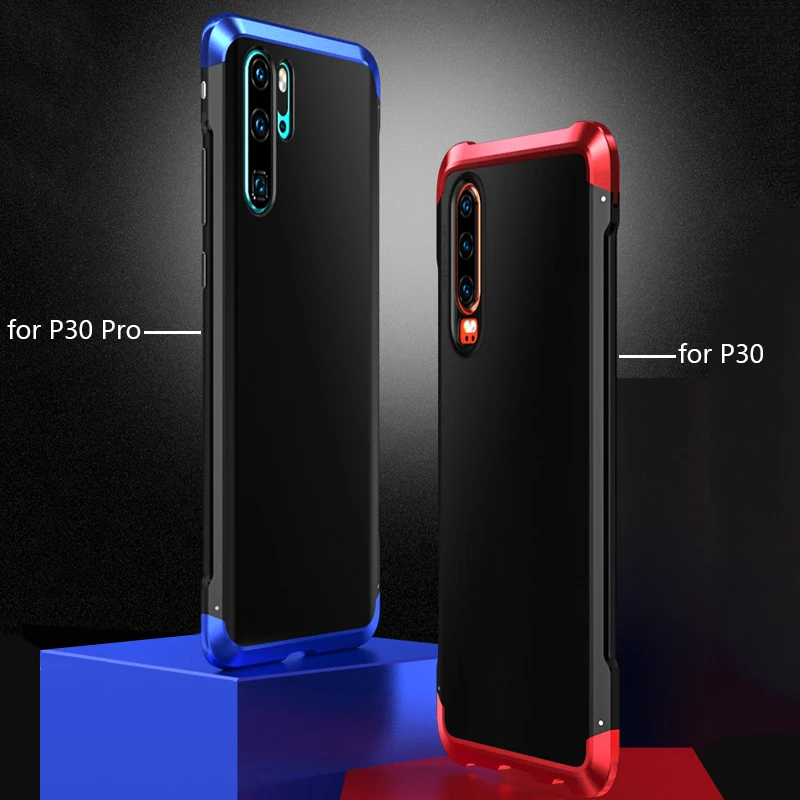 Для huawei P30 Pro Чехол Аксессуар Роскошный тонкий металлический алюминиевый сплав жесткая задняя панель из поликарбоната ударопрочный Броня чехол для телефона P30