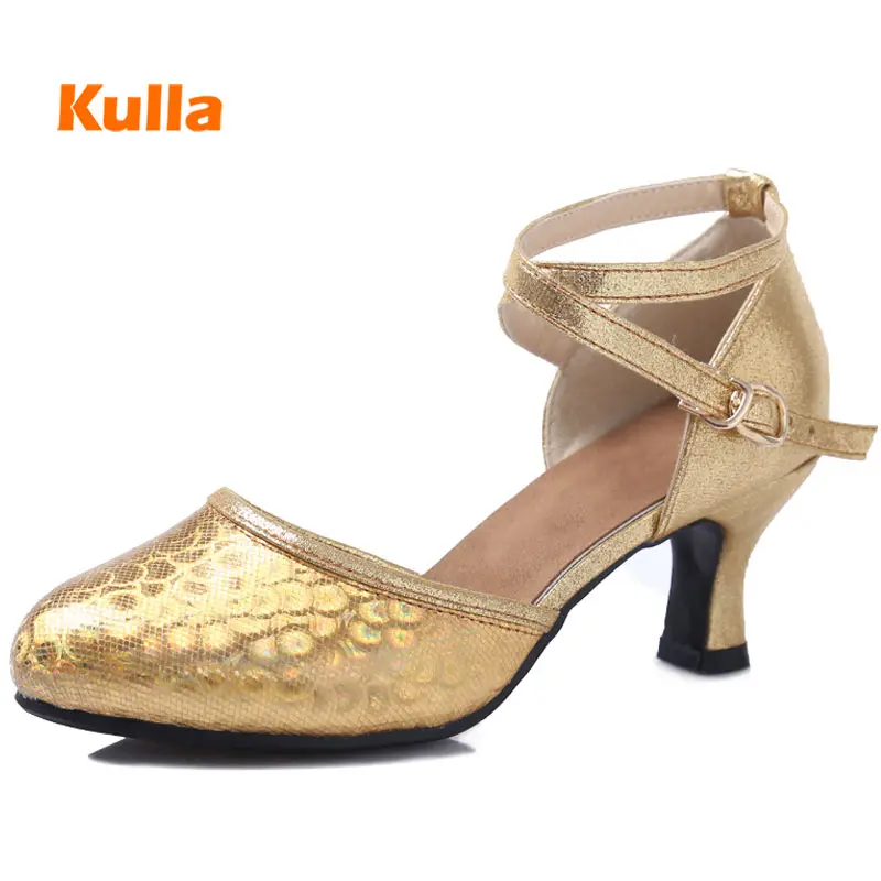 

Closed Toe Latin/Tango/Salsa Dance Shoes For Women/Girls Ladies Ballroom/Waltz Dancing Shoes Non-slip Sole Woman Summer Sandals