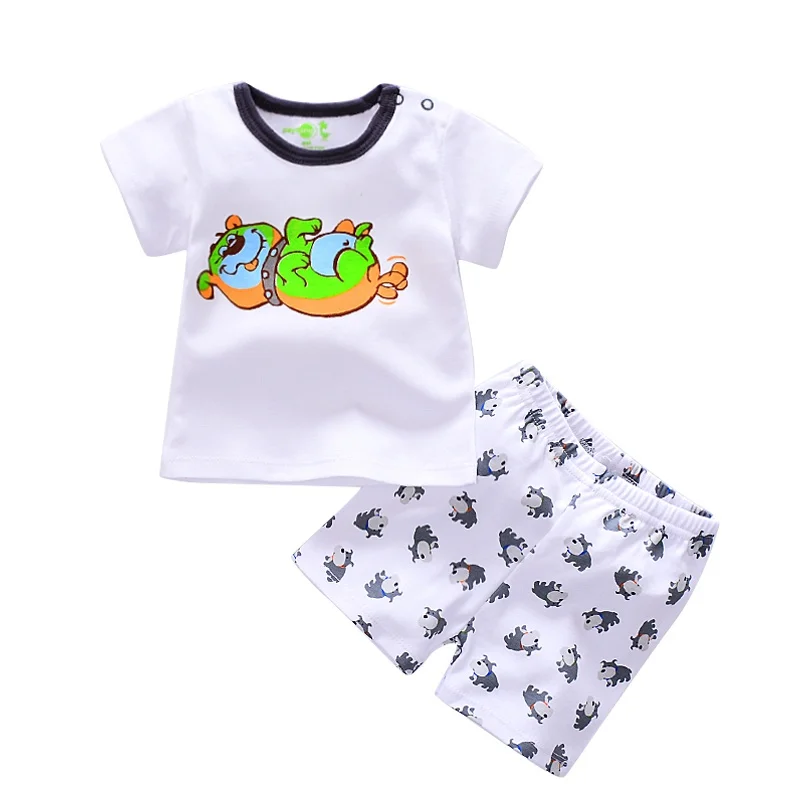 2 шт. детский хлопковый комплект одежды футболка и штаны|baby clothing|summer baby clothingbaby
