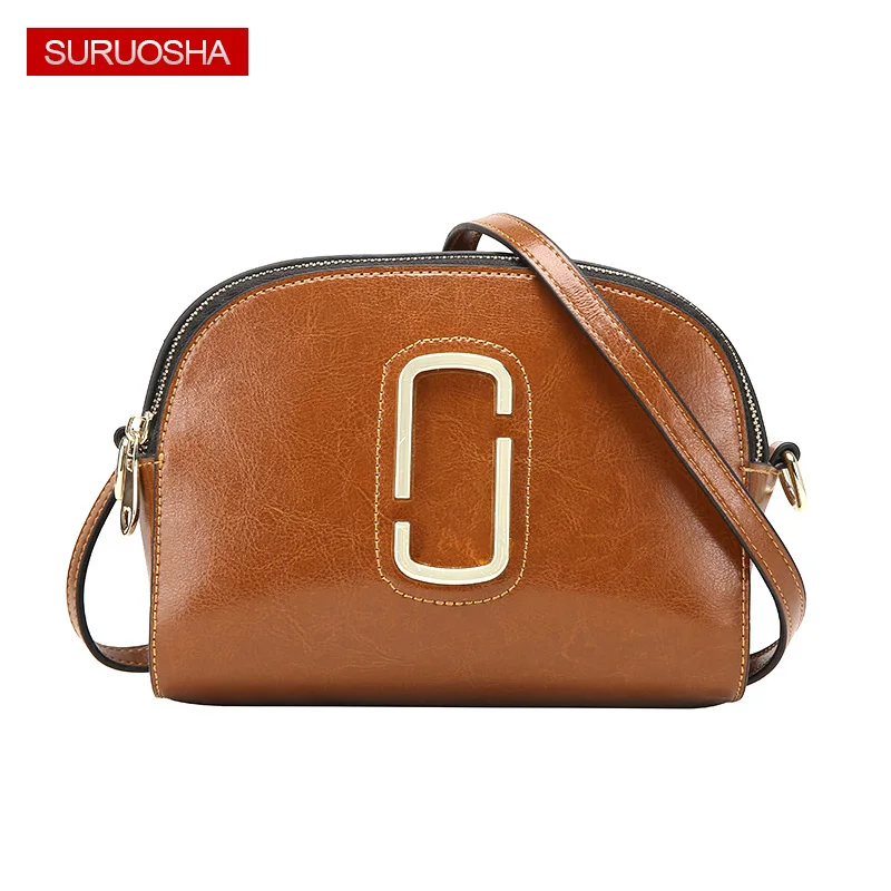

Genuine Leather Women Brand Luxury Bags High Quality D Round Metal Lady Zipper Bags Around Layers Bag Box Style Fashion Handbag