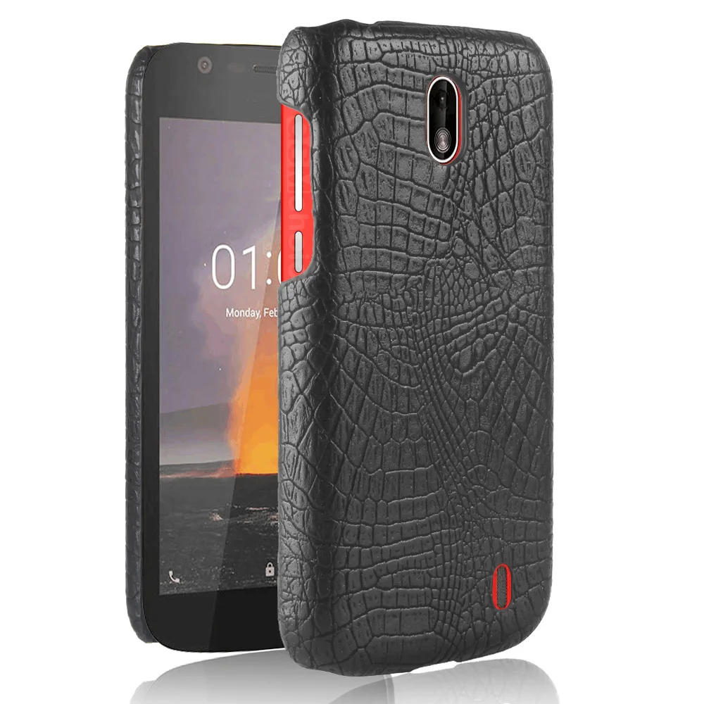 Luxury Crocodile Snake Pattern Leather Case for NoKia 1 Cover Shockproof Hard Shell On For Nokia Phone Cases Fundas Bag |