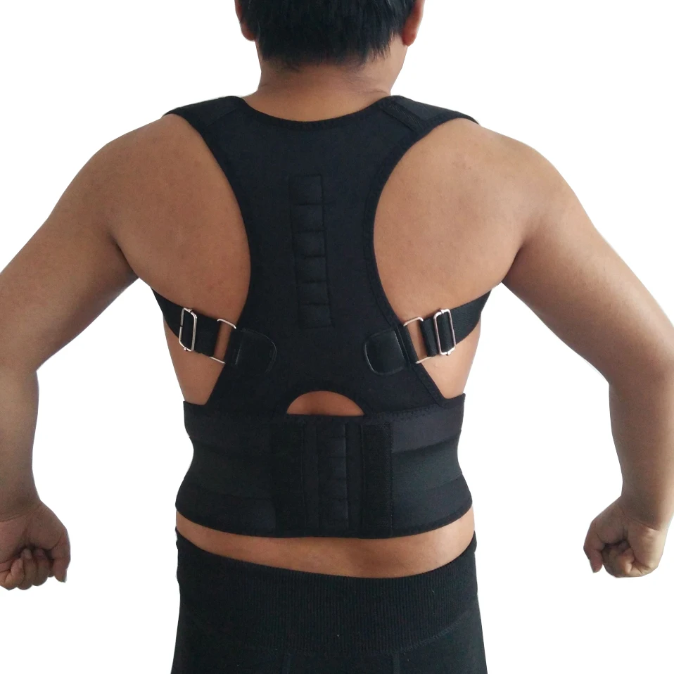 Men Women Tourmaline Magnetic Corrector Postural Lumbar Corsets Brace 