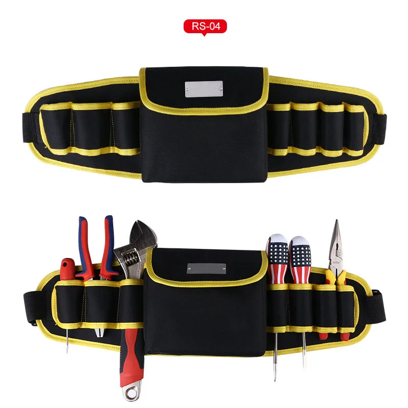 High Quality Waist Tool Bag Tool Belt For Screwdriver Pouch Durable Waist Tool Holder Adjustable Electric Drill Bag