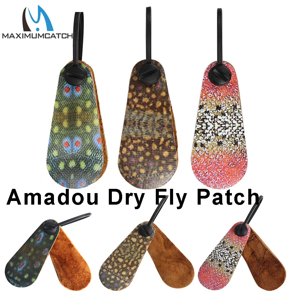 Maximumcatch trautskin Amadou Fly Drying патч поглощающие рыболовные принадлежности снасти